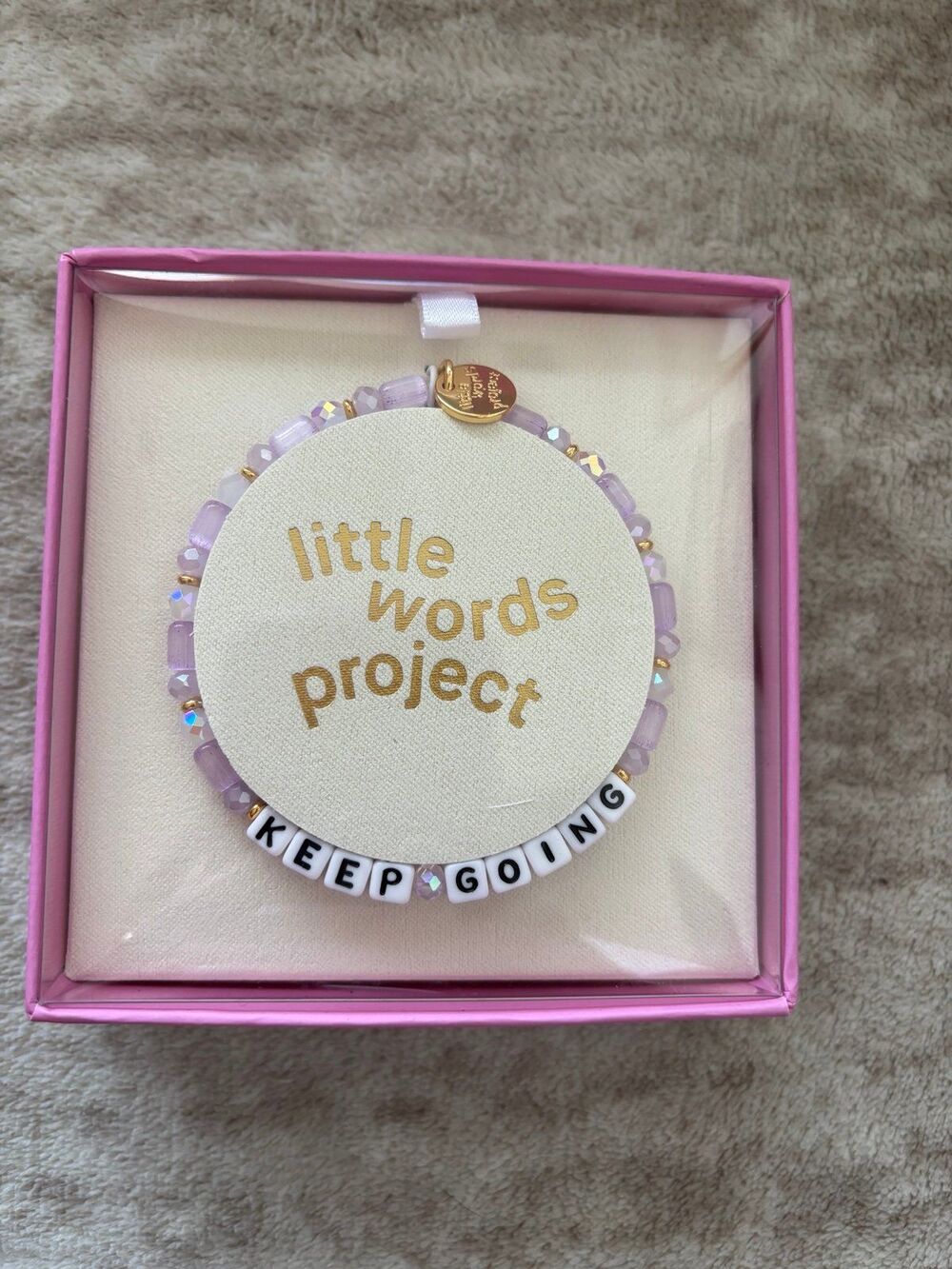 LITTLE WORD PROJECT |  Keep going braclet